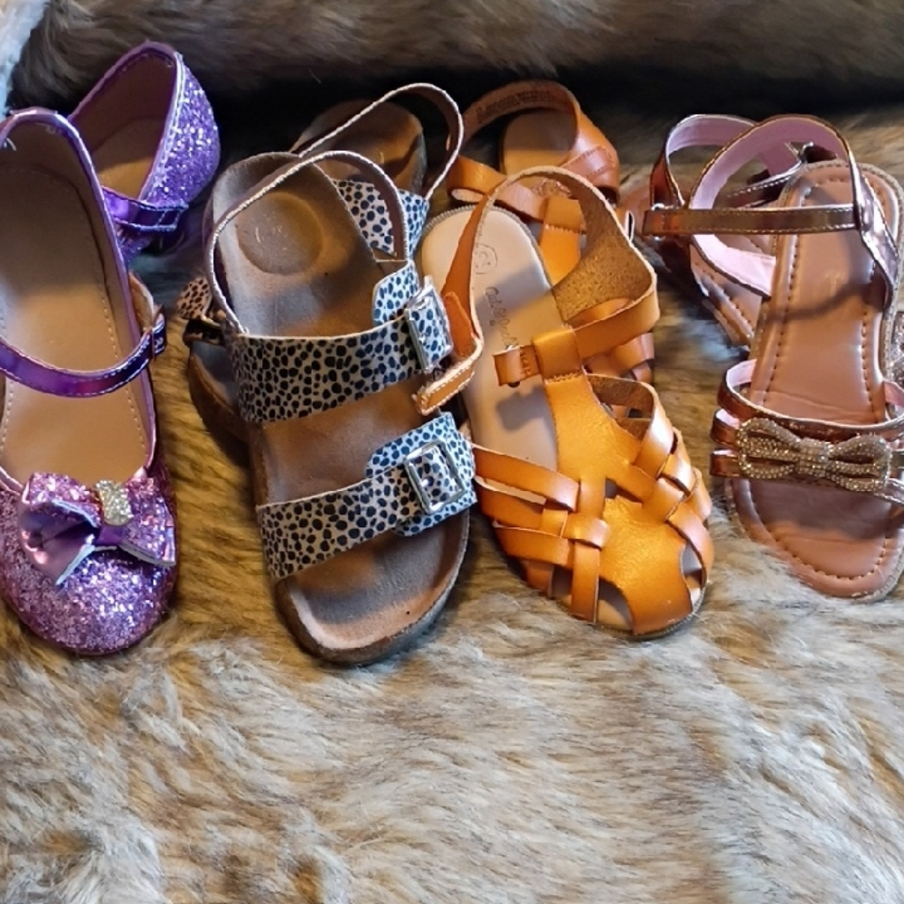 Kids Brown Leather Sandals - Comfortable Strappy Summer Shoes